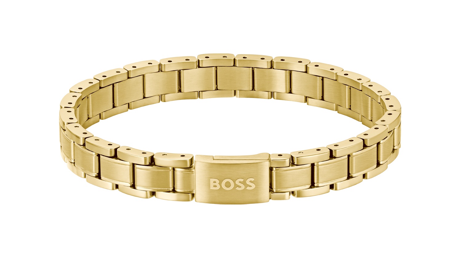 Hugo Boss Pozlacený náramek pro muže Metal Links Essentials 1580711