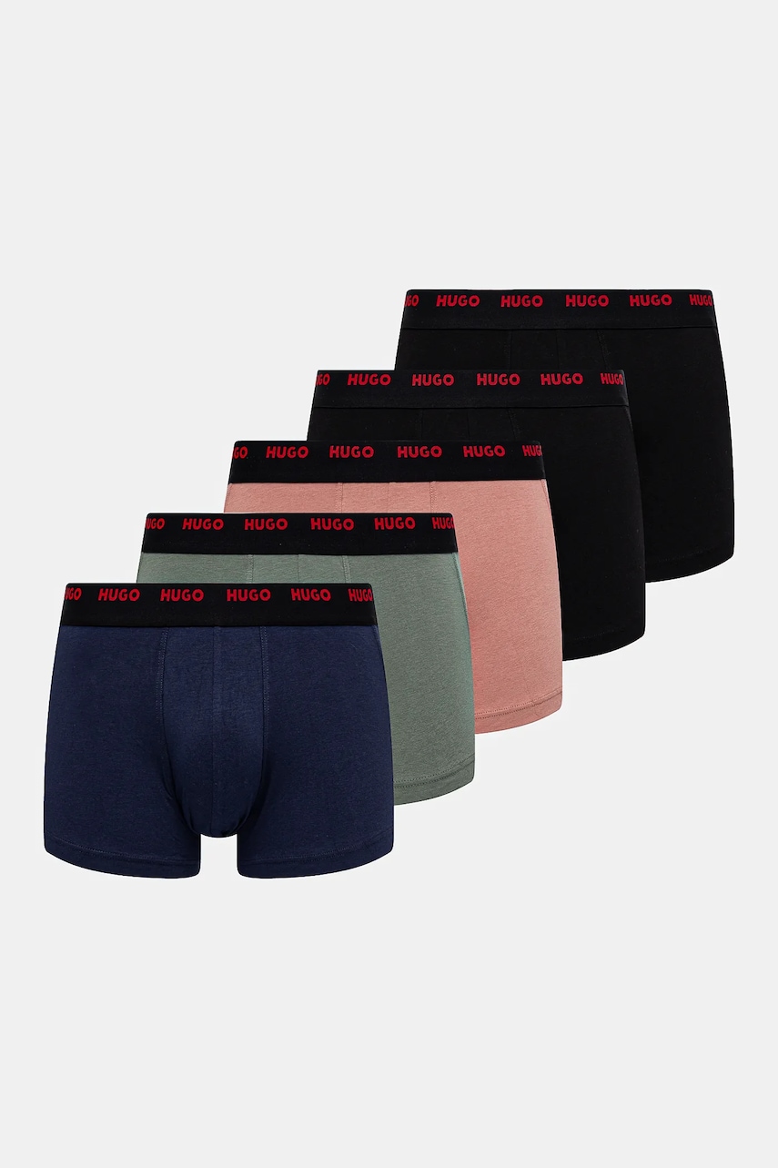HUGO  boxerky pánské TRUNK FIVE PACK 5-pack