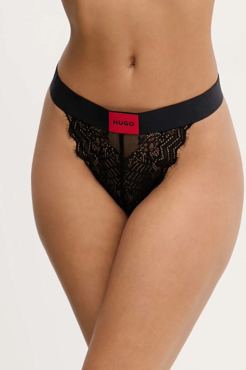 HUGO  kalhotky dámské krajkové BRIEF RL LACE