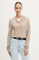 HUGO kardigan dámský s příměsí hedvábí Sessiry