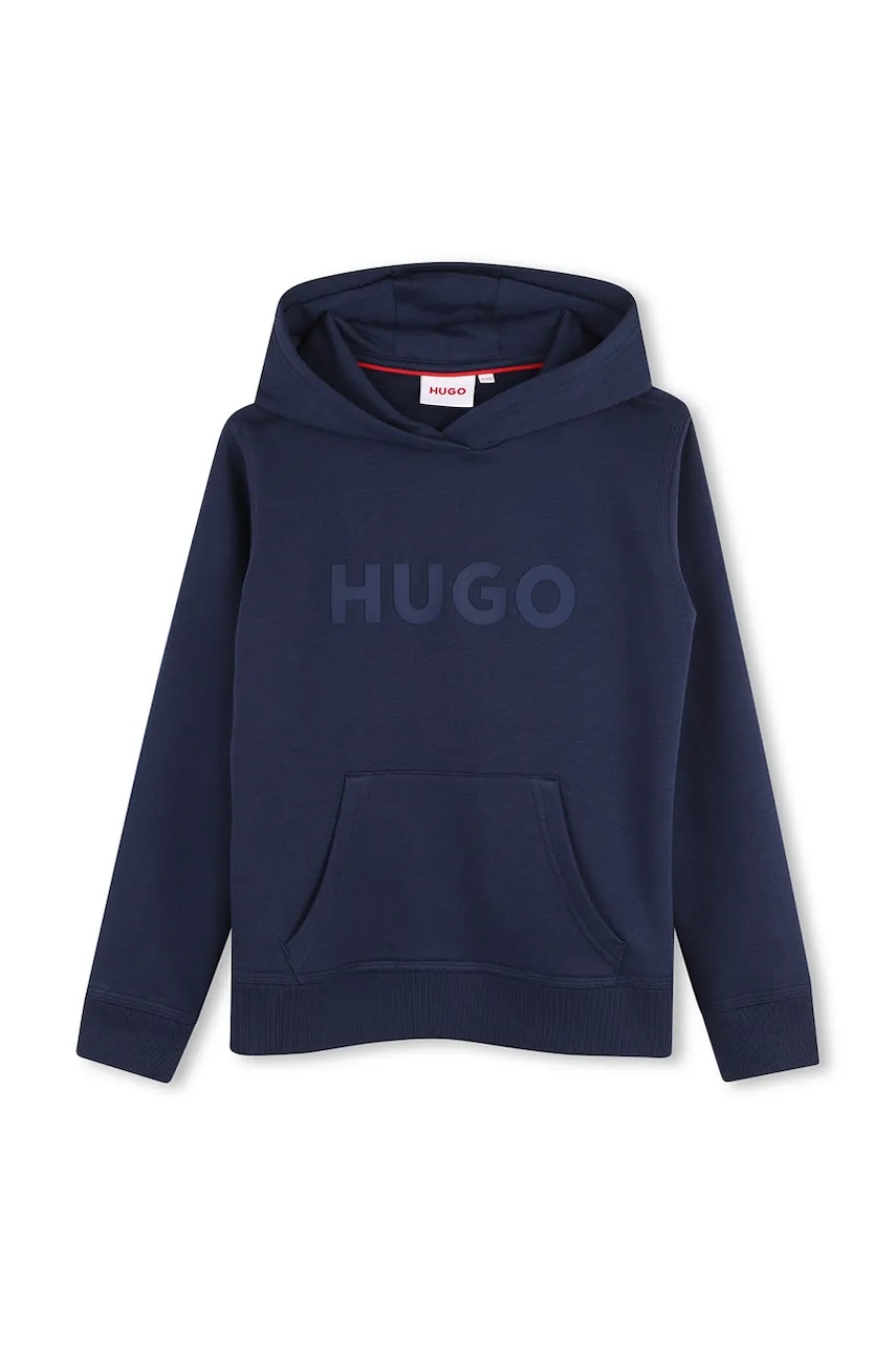 HUGO  mikina s kapucí dětská s bavlnou