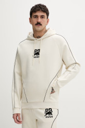 HUGO mikina s kapucí pánská bavlněná s elastanem Dofrentis_RB