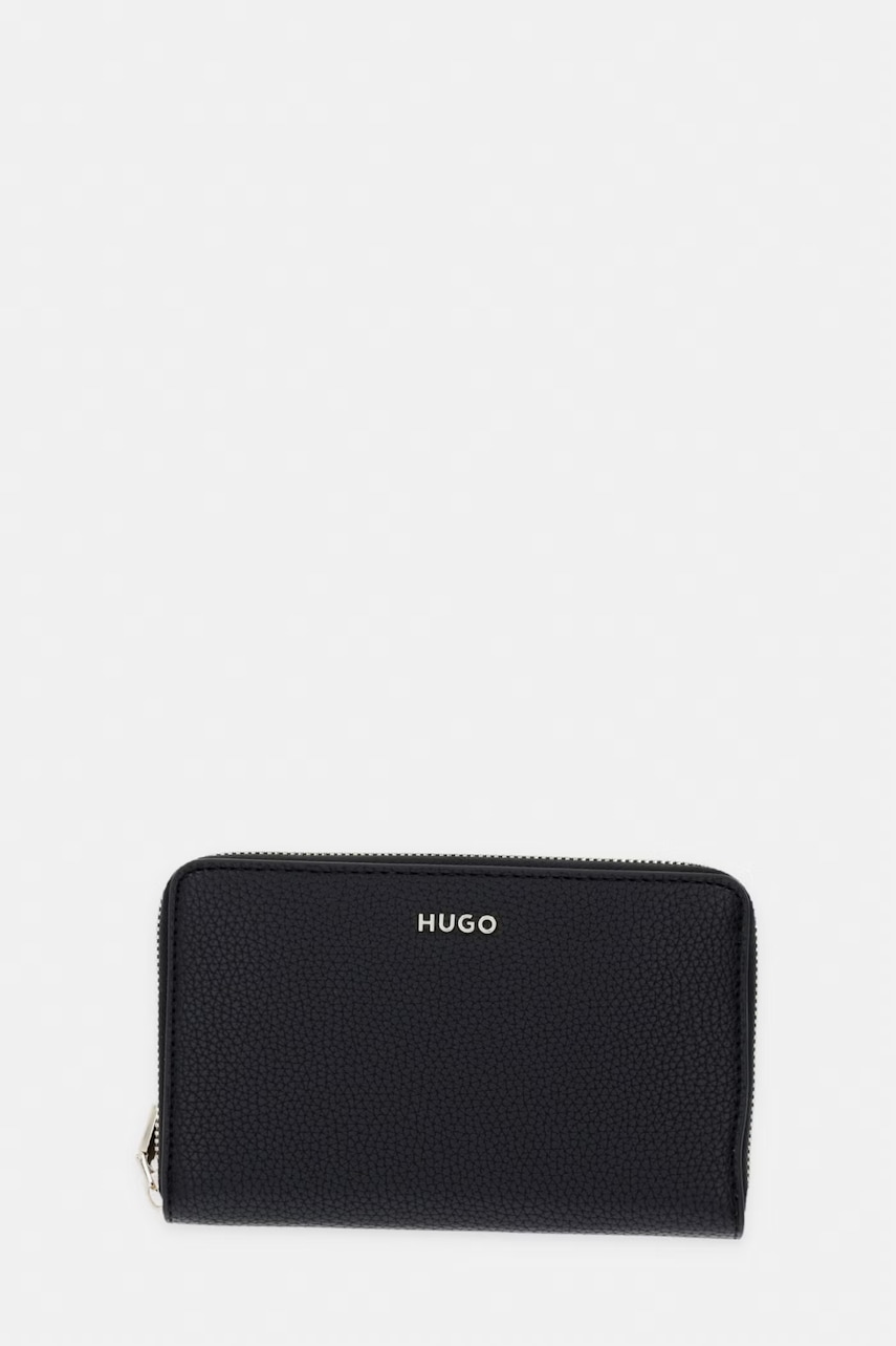 HUGO Peněženka dámská z imitace kůže Orin_Wallet Zip Ar.