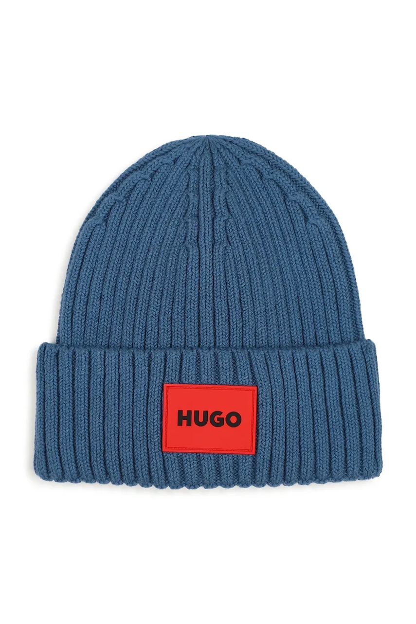 HUGO  pletená čepice dětská s bavlnou