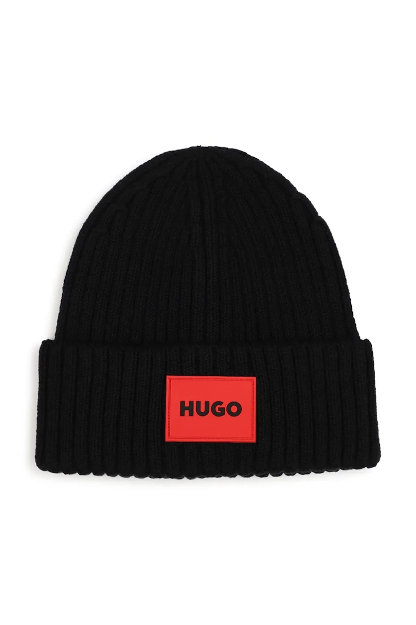 HUGO  pletená čepice dětská s bavlnou