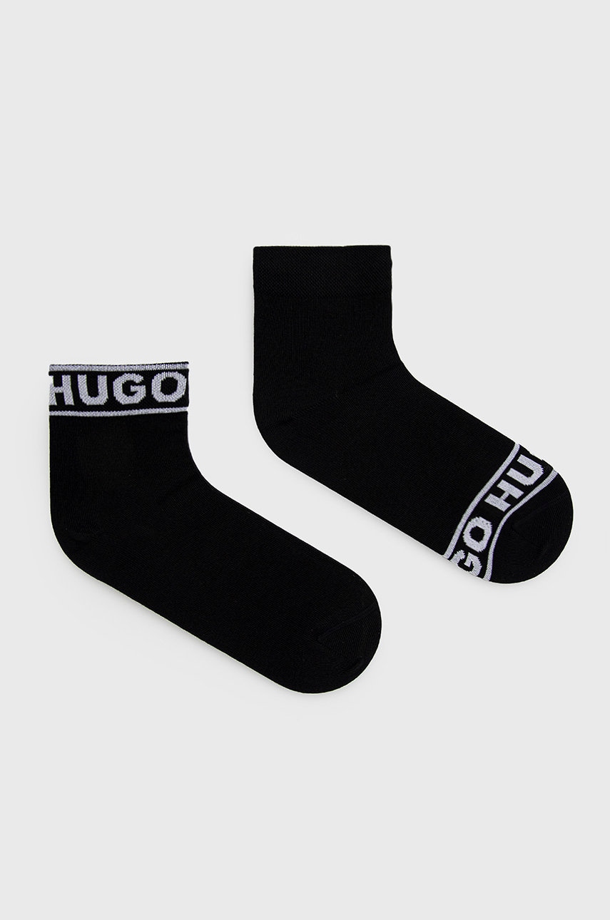 HUGO  ponožky dámské s bavlnou 2P SH LOGO CC W 2-pack