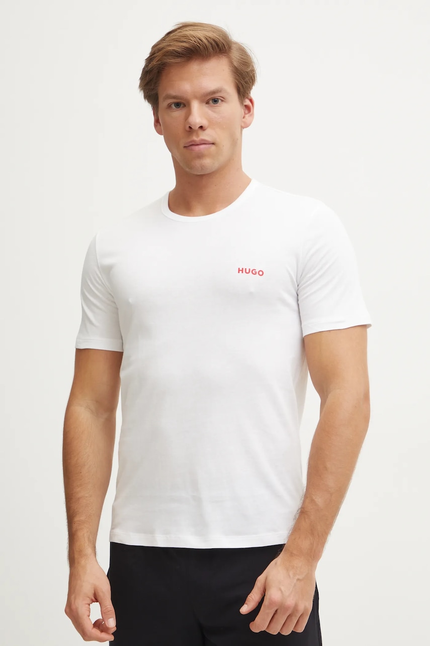 HUGO  tričko pánské bavlněné T-SHIRT RN TRIPLET P 3-pack