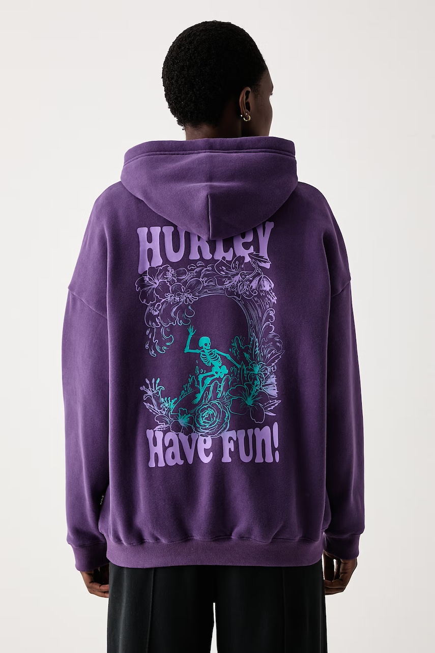 Hurley  mikina s kapucí dámská s bavlnou