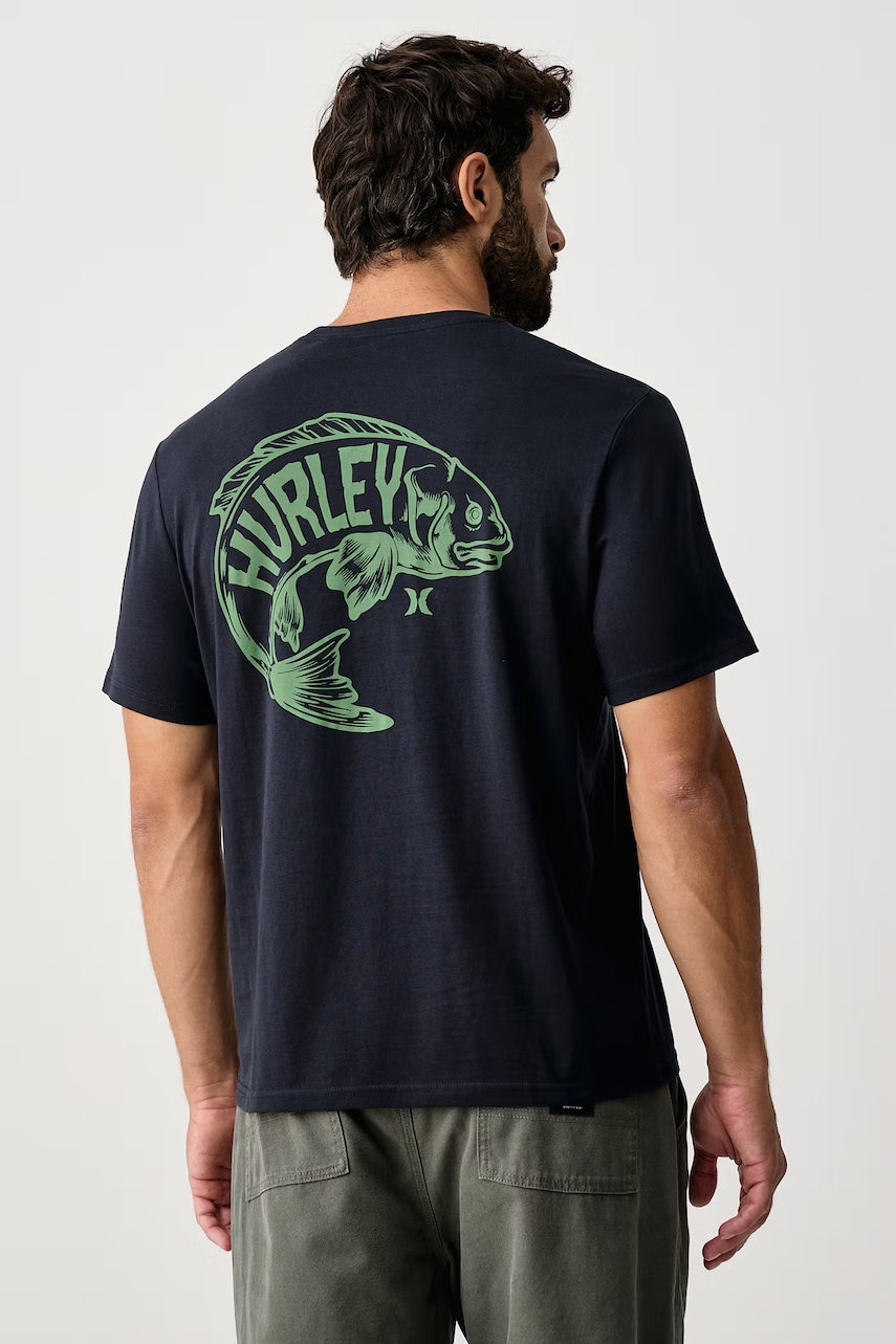 Hurley  tričko pánské bavlněné Printing Press Serrot