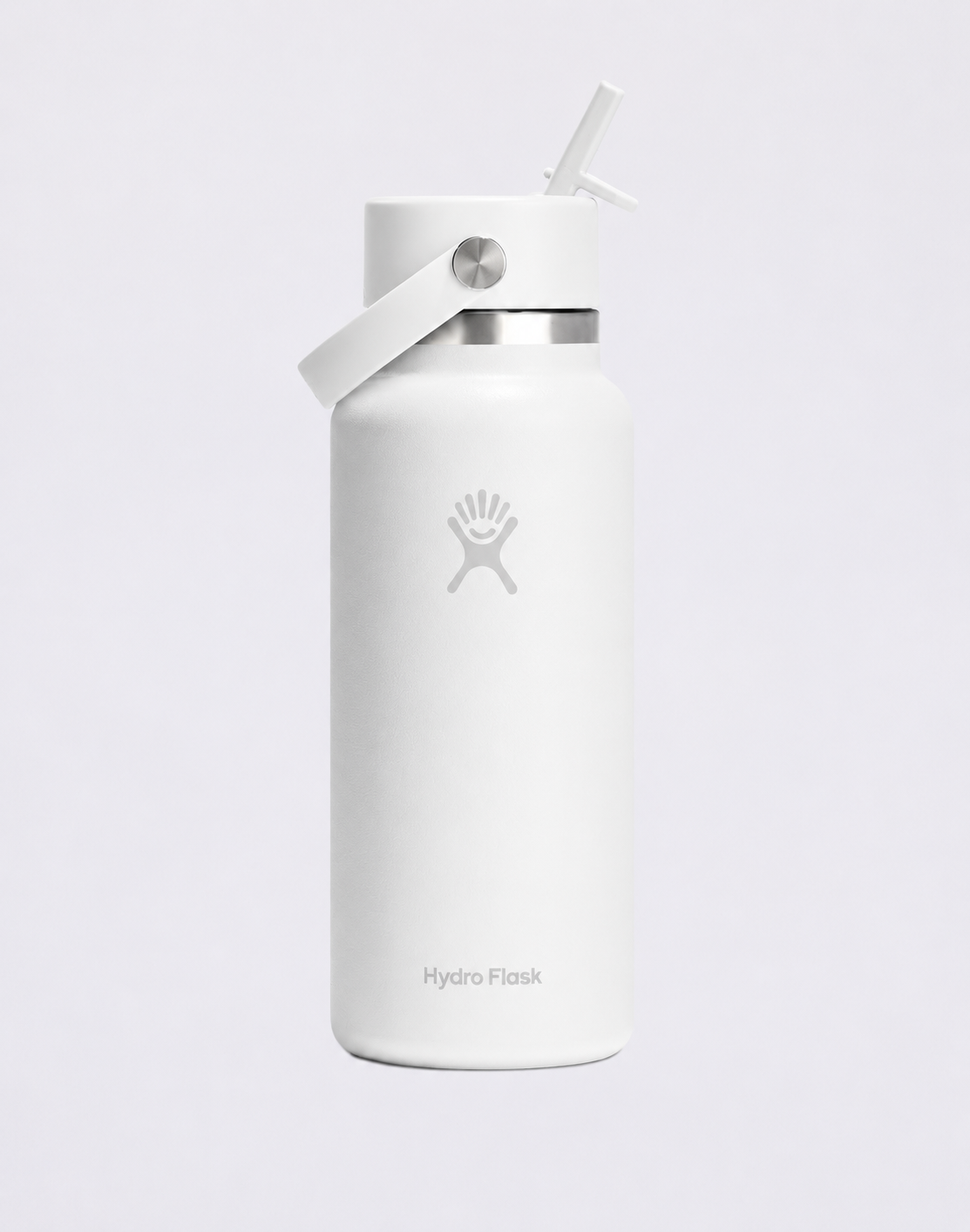 Hydro Flask Wide Mouth with Flex Straw Cap (946 ml) White