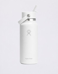 Hydro Flask Wide Mouth with Flex Straw Cap (946 ml) White