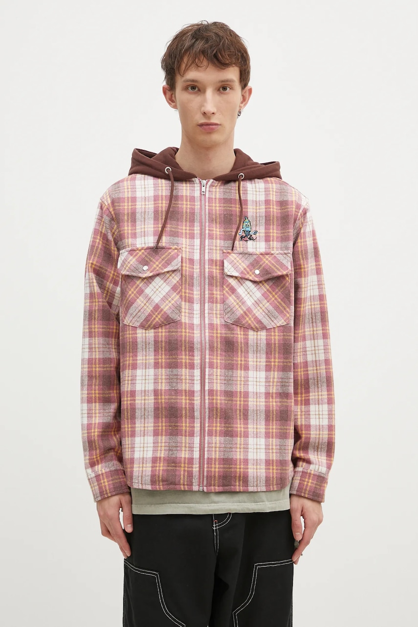Icecream  Košile s příměsí vlny  Hooded Flannel Zip Through