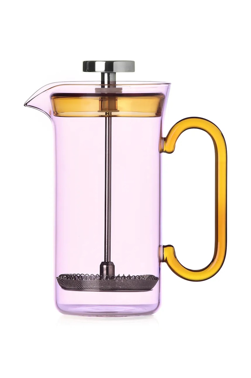 Ichendorf Milano  moka konvička pístová z barevného skla Clarinette 400 ml