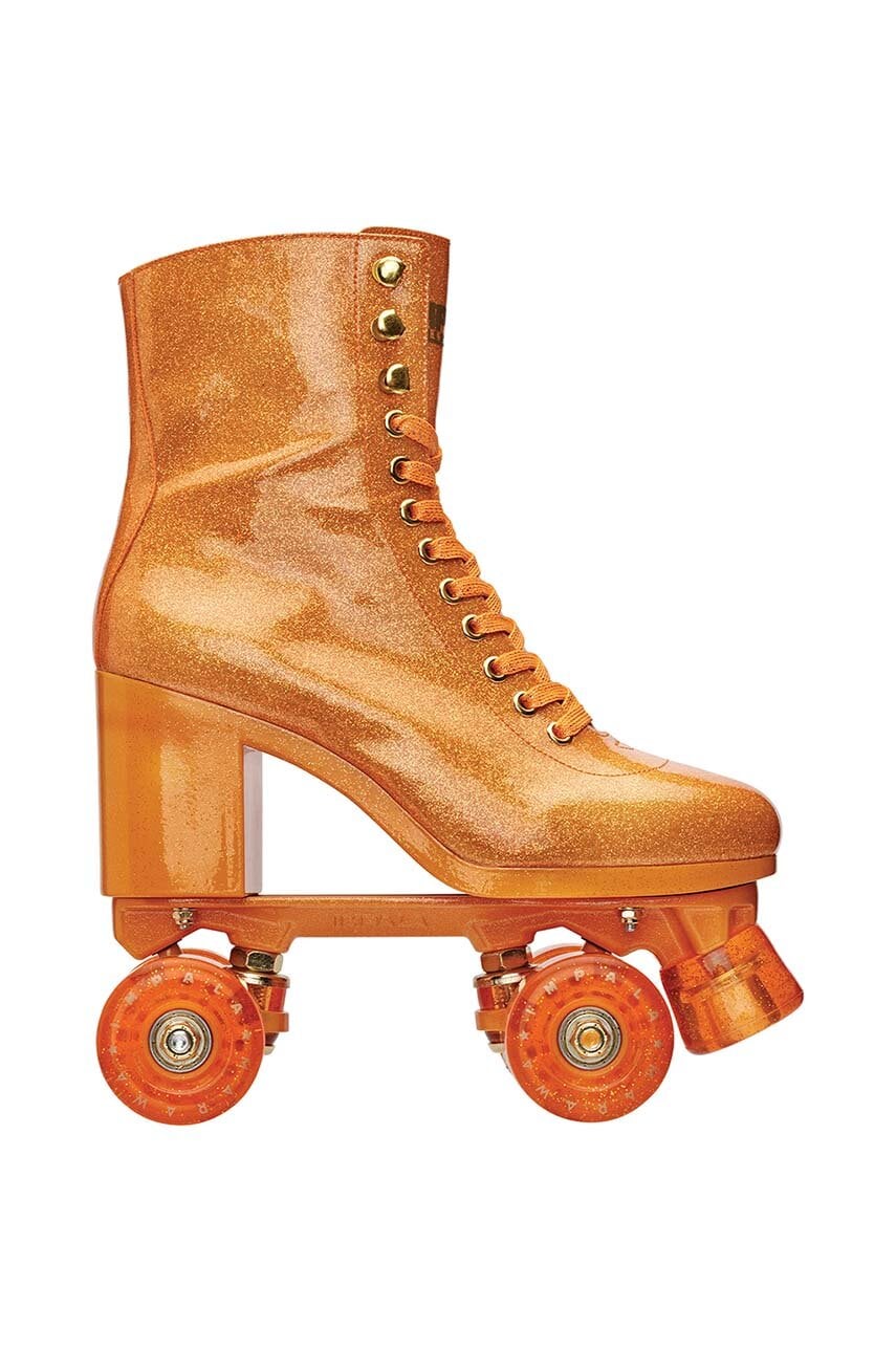 Impala  Kolečkové brusle  Sparkle Orange High Heel Rollerskates x Marawa