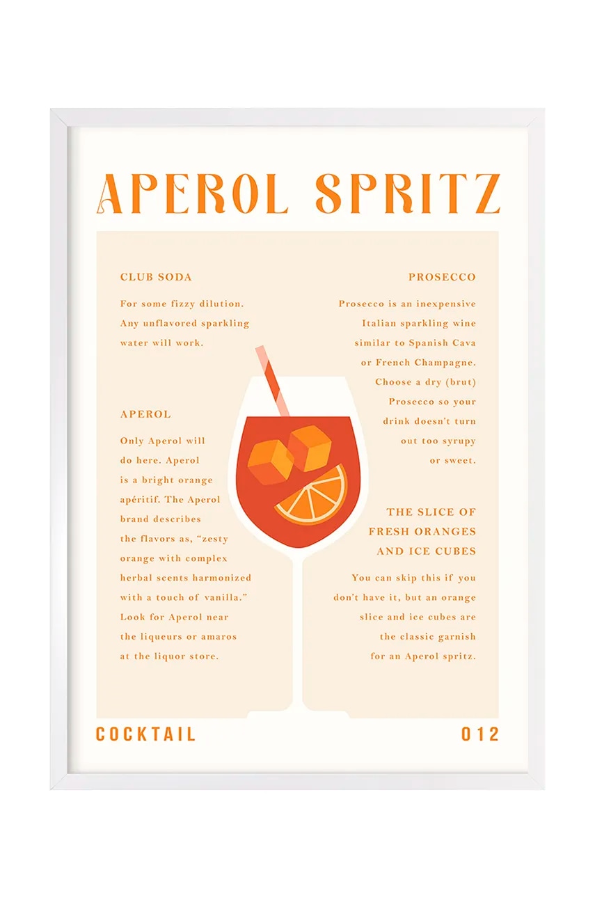 Inne Nástěnná dekorace home & lifestyle Aperol Spritz Recipy