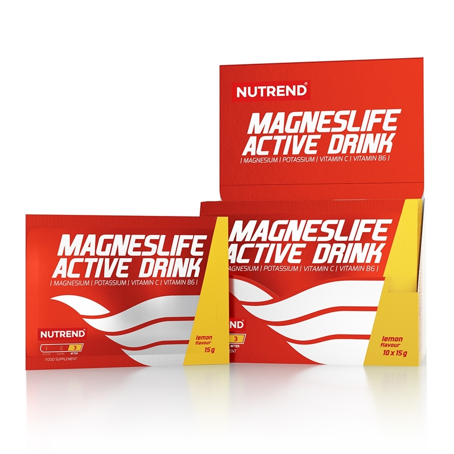 Instantní nápoj Nutrend Magneslife Active Drink 10x15g  citrón