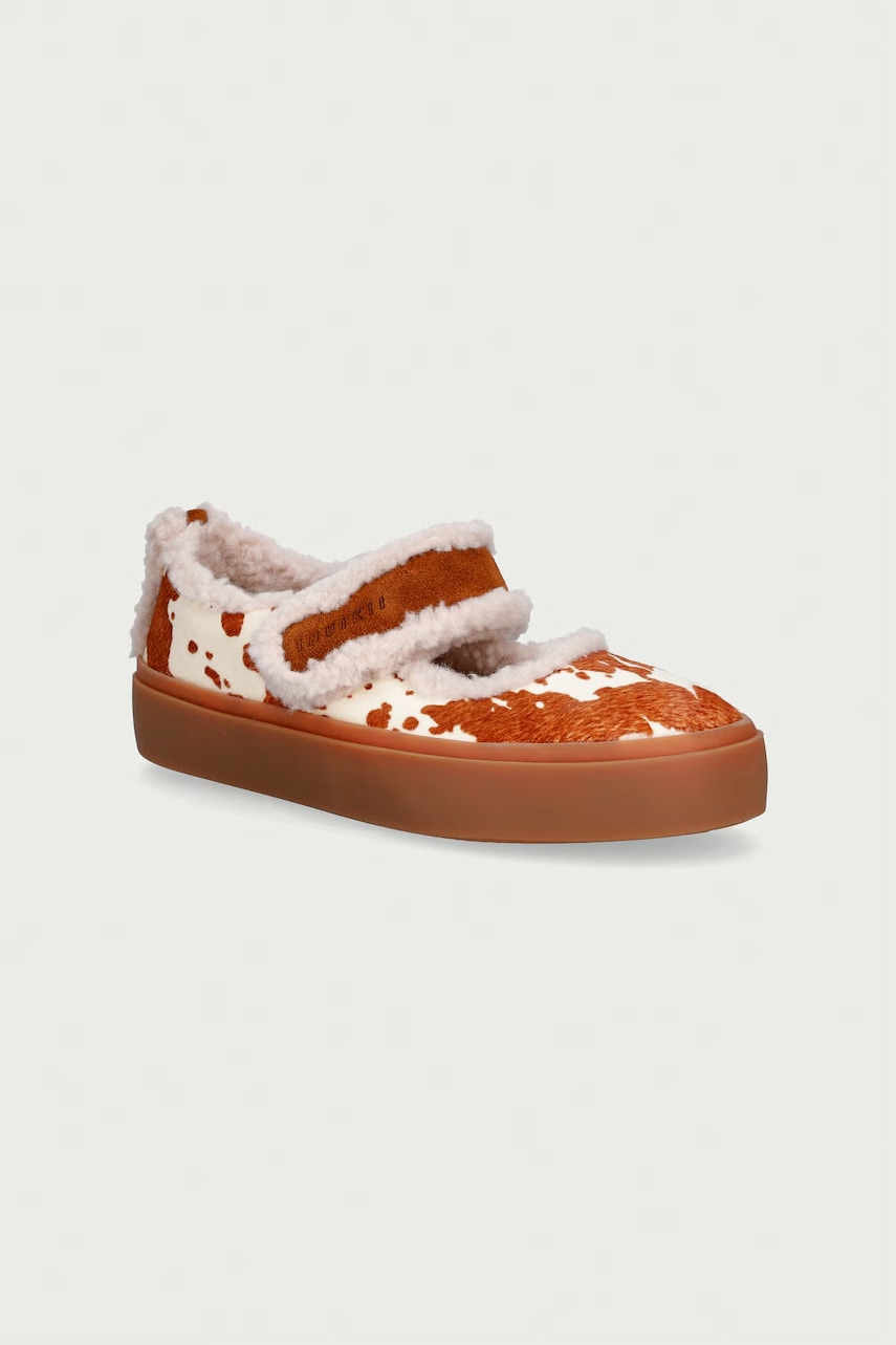 Inuikii  Polobotky dětské kožené SHEARLING M.J. COW SUEDE