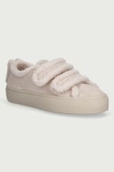 Inuikii  SHEARLING LOW VELCRO PASTELLE sneakers boty dětské semišové