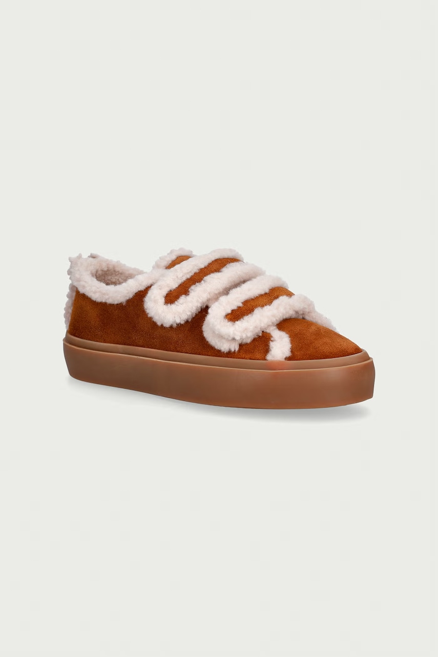 Inuikii  SHEARLING LOW VELCRO sneakers boty dětské semišové