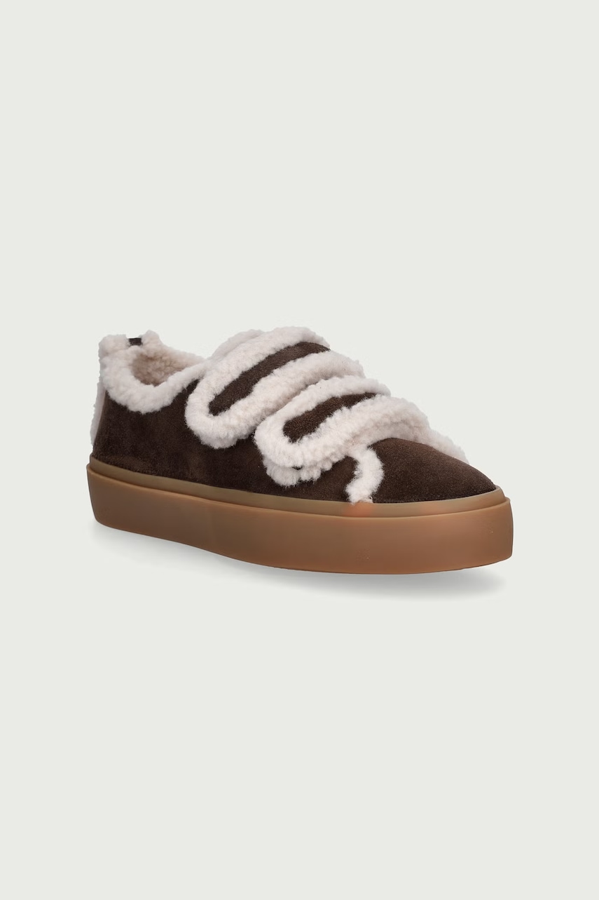 Inuikii  SHEARLING LOW VELCRO sneakers boty dětské semišové