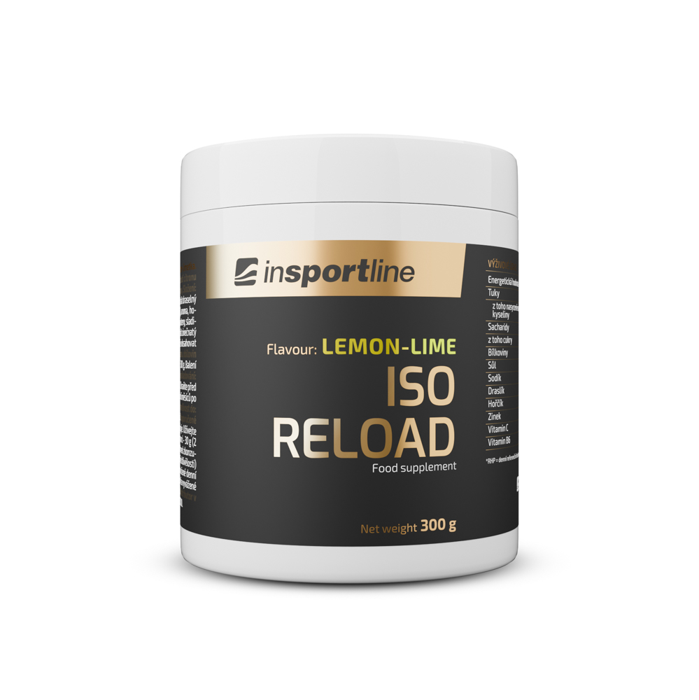 Isotonický nápoj inSPORTline IsoReload 300 g citron-limetka