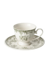 J-Line  šálek s podšálkem z porcelánu 170 ml