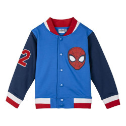 JACKET COTTON BRUSHED BASEBALL SPIDERMAN