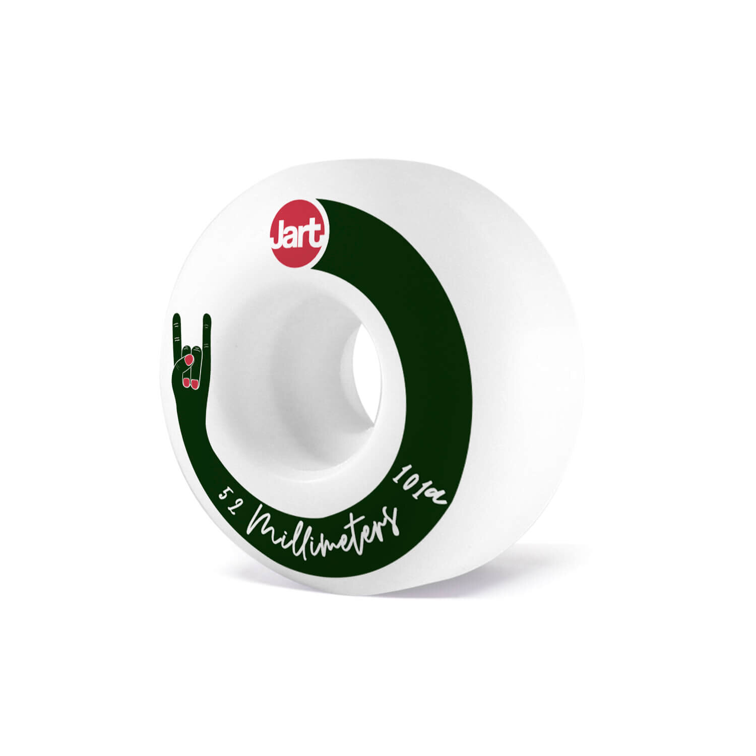 Jart kolečka Skate or die 52 mm White/black | Bílá | Velikost skate 52 mm