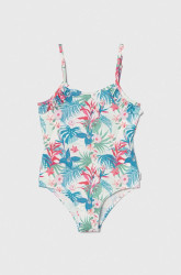 Jednodílné dětské plavky Pepe Jeans HIBISCUS FRILL SWIMSUIT
