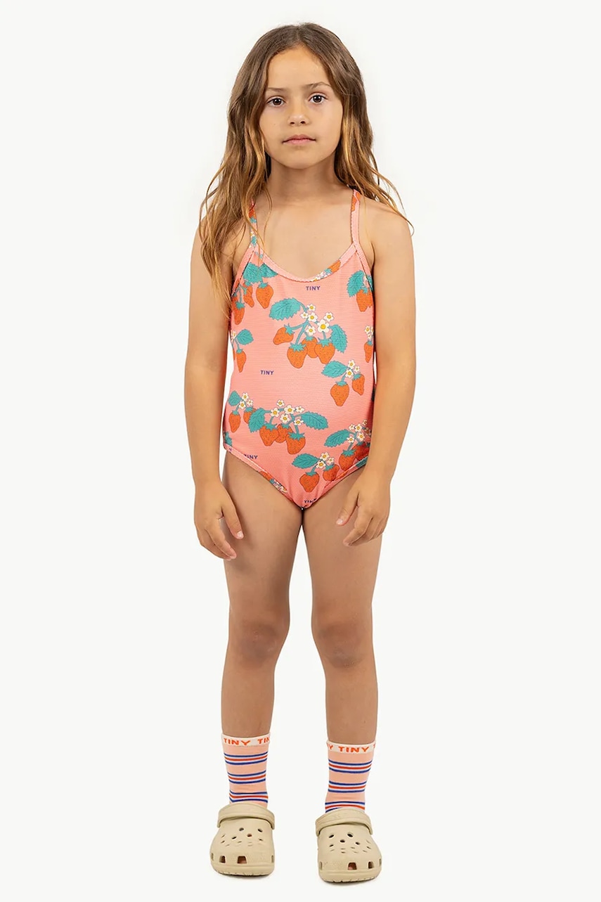 Jednodílné dětské plavky Tinycottons STRAWBERRIES SWIMSUIT