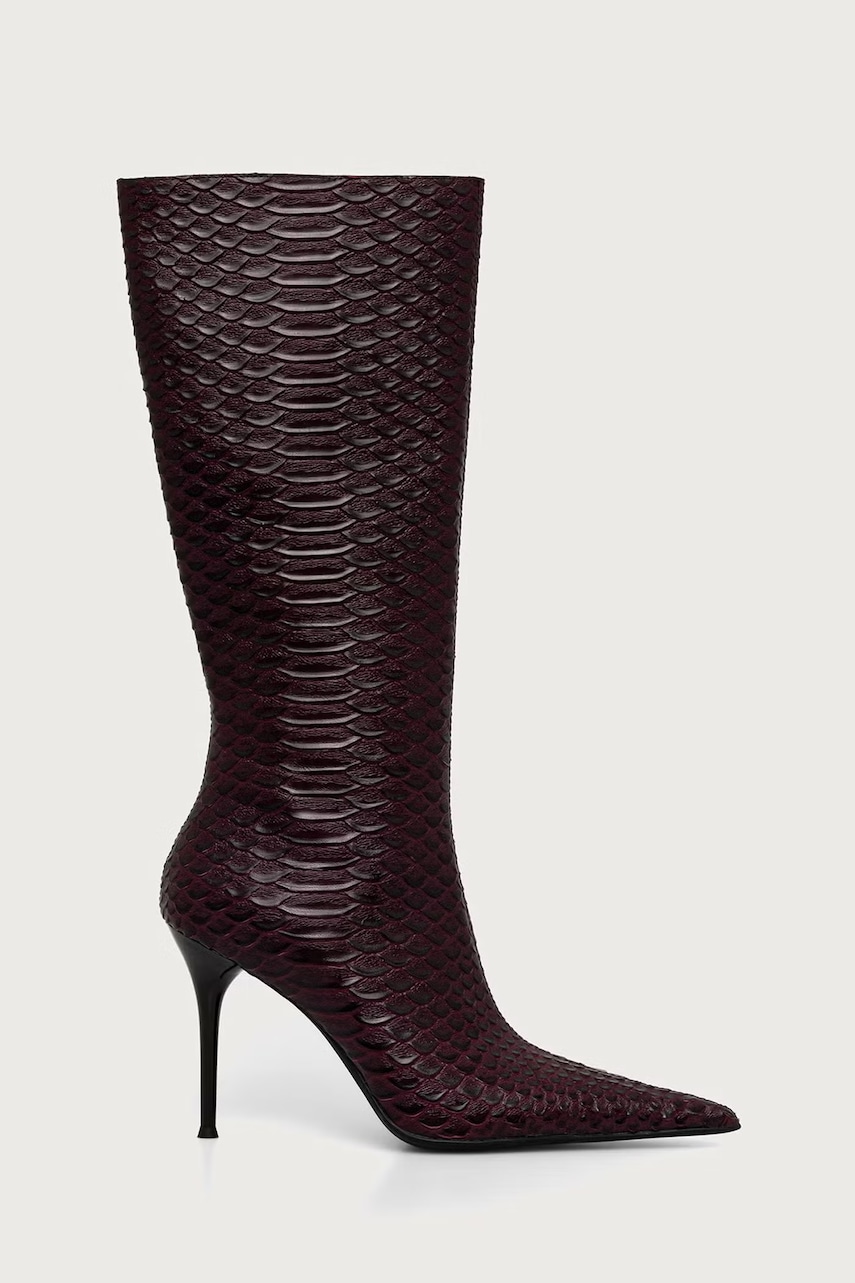 Jeffrey Campbell  kozačky nad kolena na jehlovém podpatku dámské kožené PROPOSAL