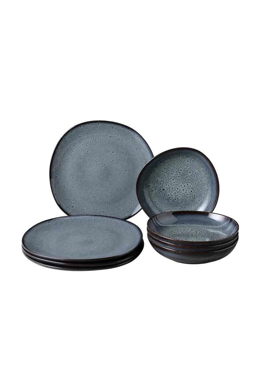 Jídelní set pro 4 osoby Villeroy & Boch Lave Gris 8-pack