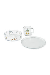 Jídelní set pro děti Liewood Siva Printed Tritan Tableware Set