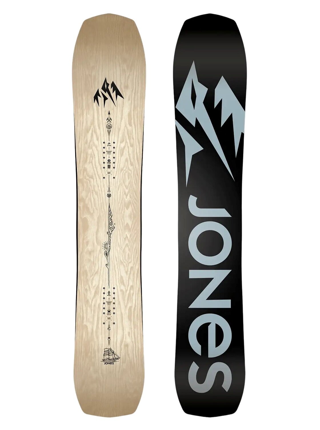Jones snowboard Flagship Natural | Černá | Velikost 164