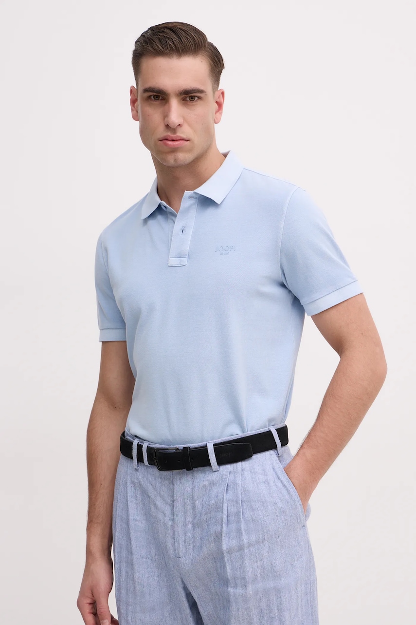 Joop!  polo pánský bavlněný s elastanem