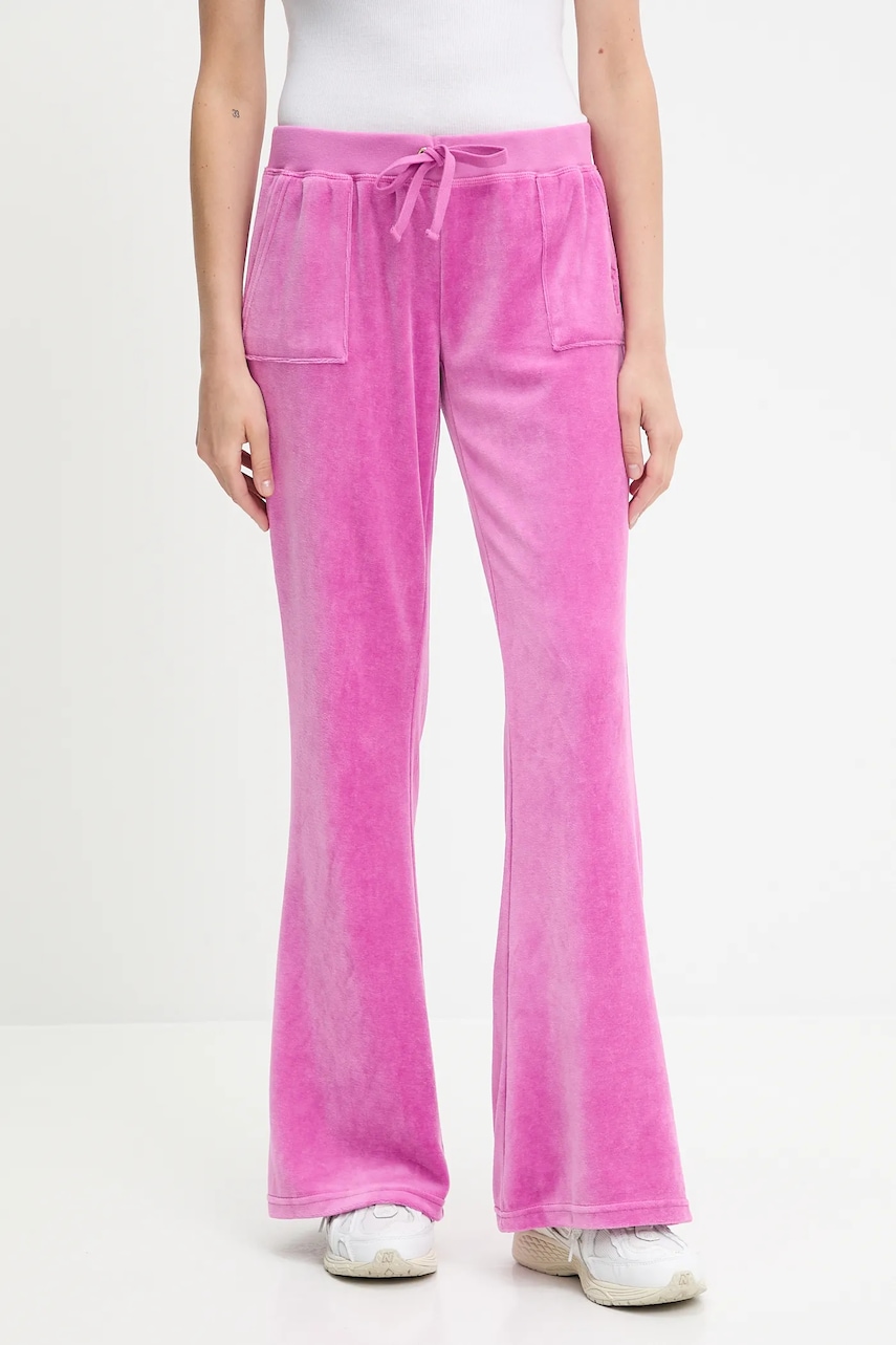 Juicy Couture  Velurové teplákové kalhoty  CAISA LOW RISE PANT