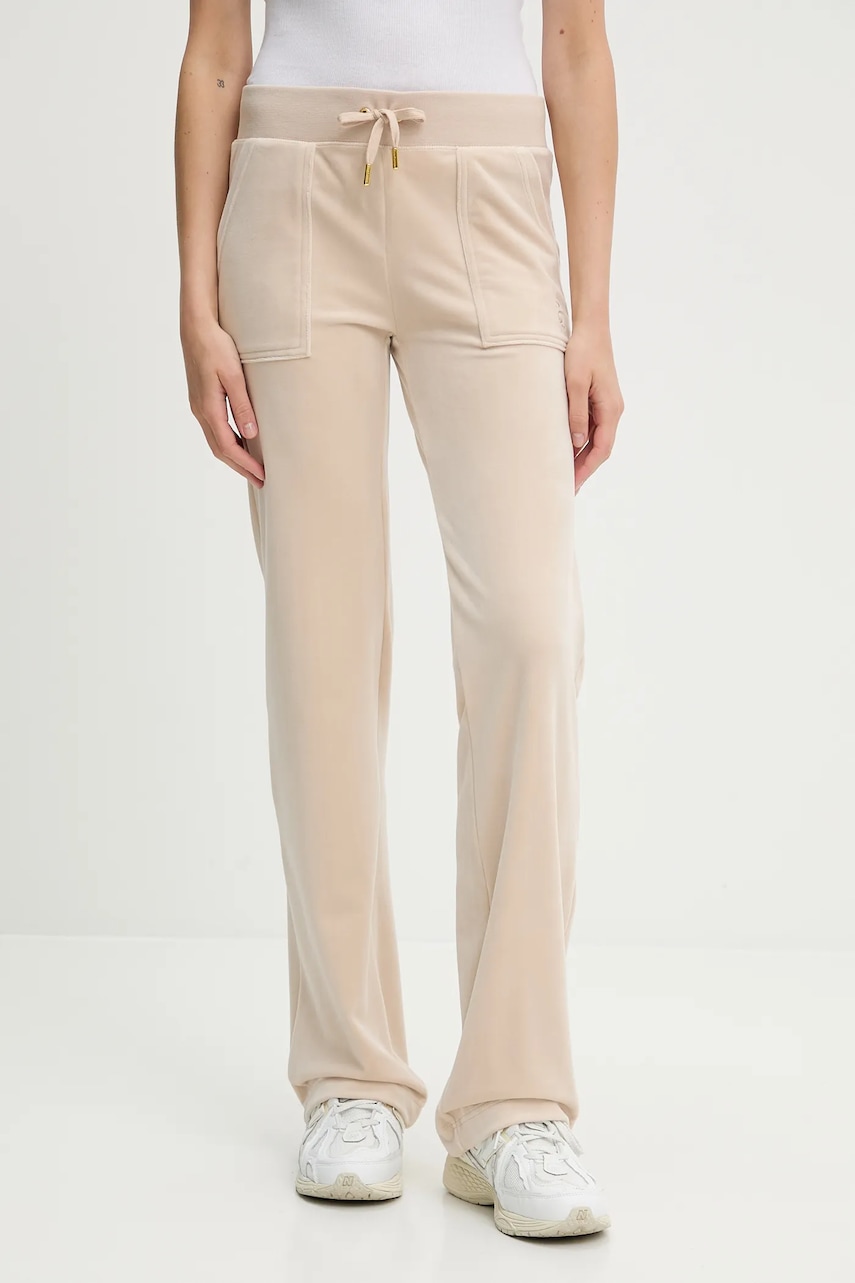 Juicy Couture  Velurové teplákové kalhoty  DEL RAY POCKETED PANT