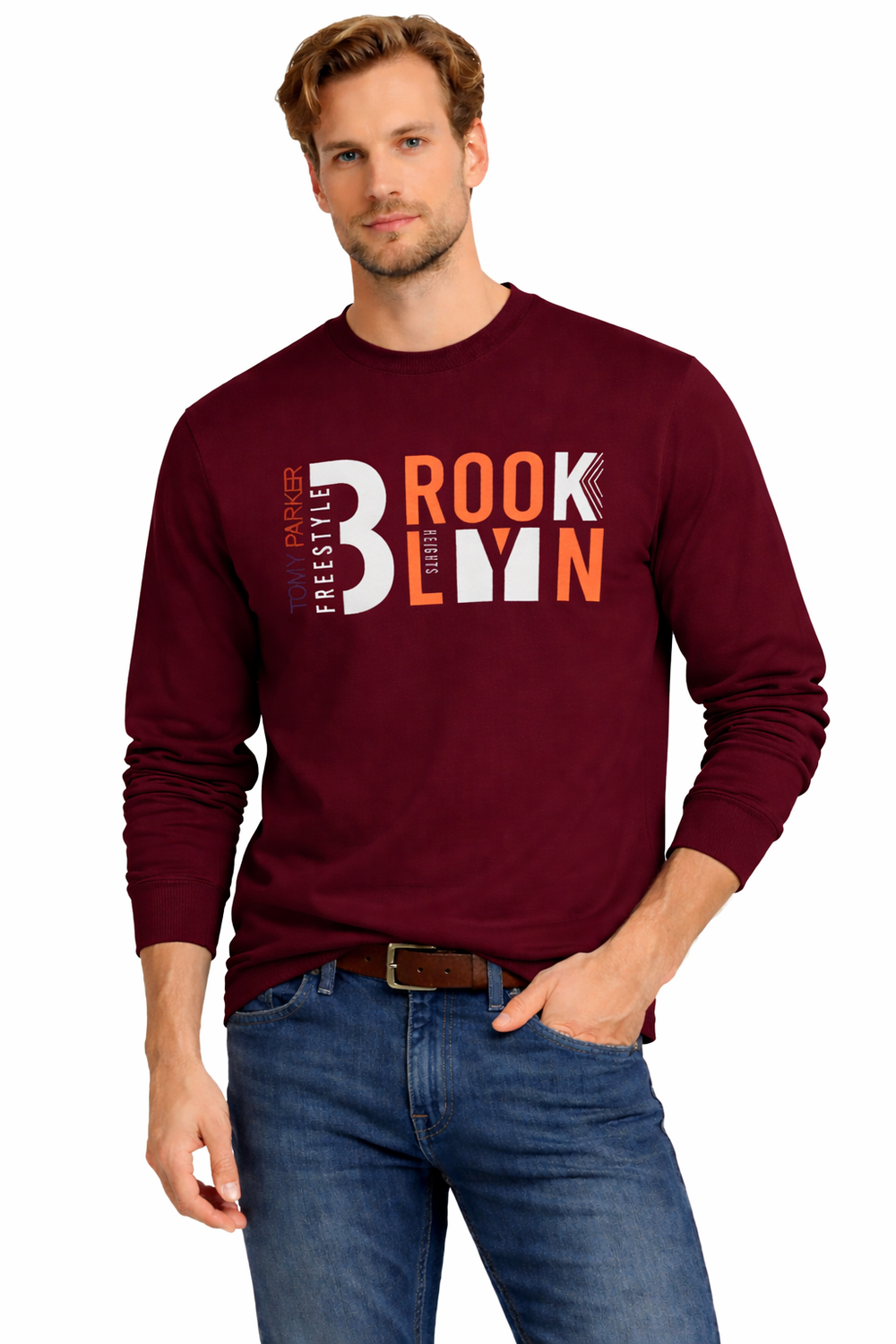 Jumper - pánská mikina burgundy