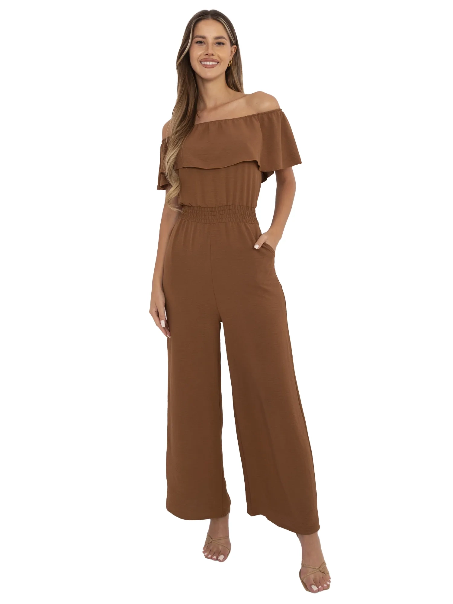 Jumpsuit-MI-KO-T52.67-light brown