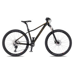Juniorské horské kolo 4EVER Nelly Active 27,5" - model 2026 S (15,5", 155-165 cm) black/gold
