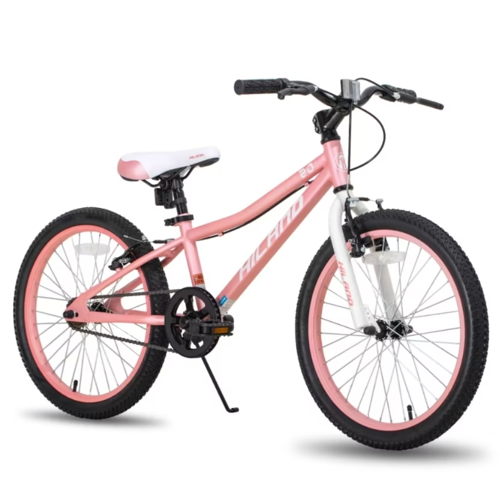 Juniorské horské kolo Hiland Climber Rigid 20" • 120-145 cm 11" (120-145 cm) růžová