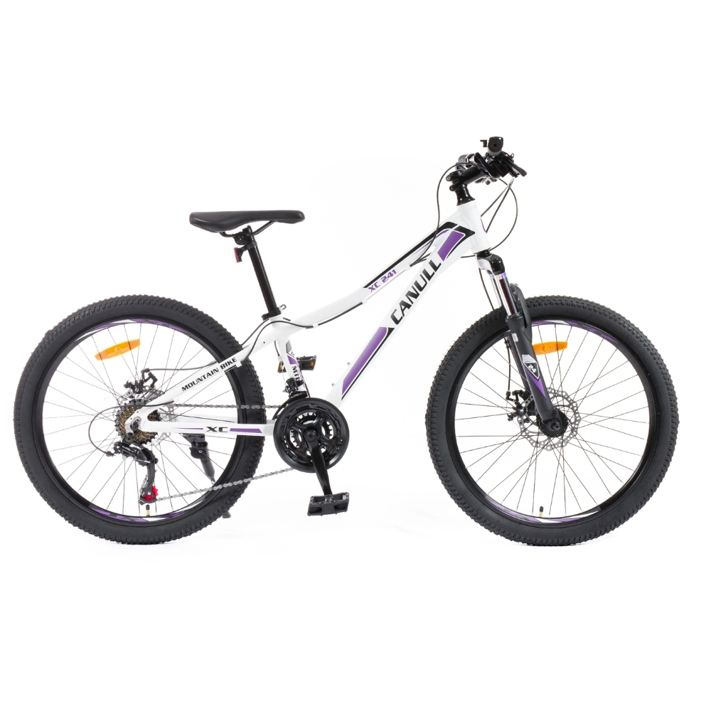 Juniorské kolo Canull XC 241 24" - model 2026 • 137-152 cm S (137-152 cm)  bílá/fialová