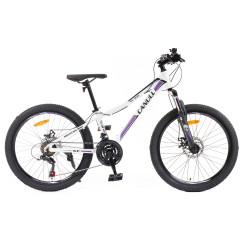 Juniorské kolo Canull XC 241 24" - model 2026 • 137-152 cm S (137-152 cm)  bílá/fialová