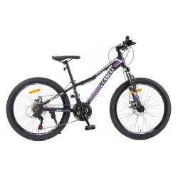 Juniorské kolo Canull XC 241 24" - model 2026 • 137-152 cm S (137-152 cm)  černá/fialová