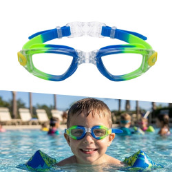 Juniorské plavecké brýle inSPORTline Aquanino modro-zelená