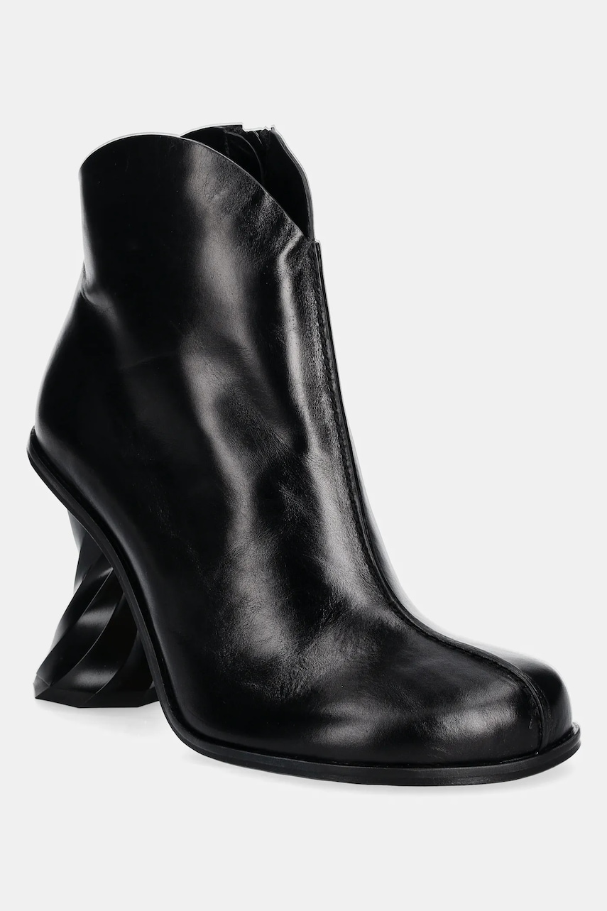 JW Anderson  Kožené kotníkové boty  Twist Heel