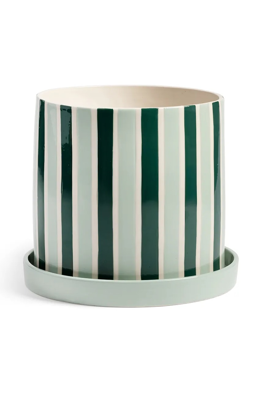 &k amsterdam  Květináč  clash stripe 16.5 x 18 cm