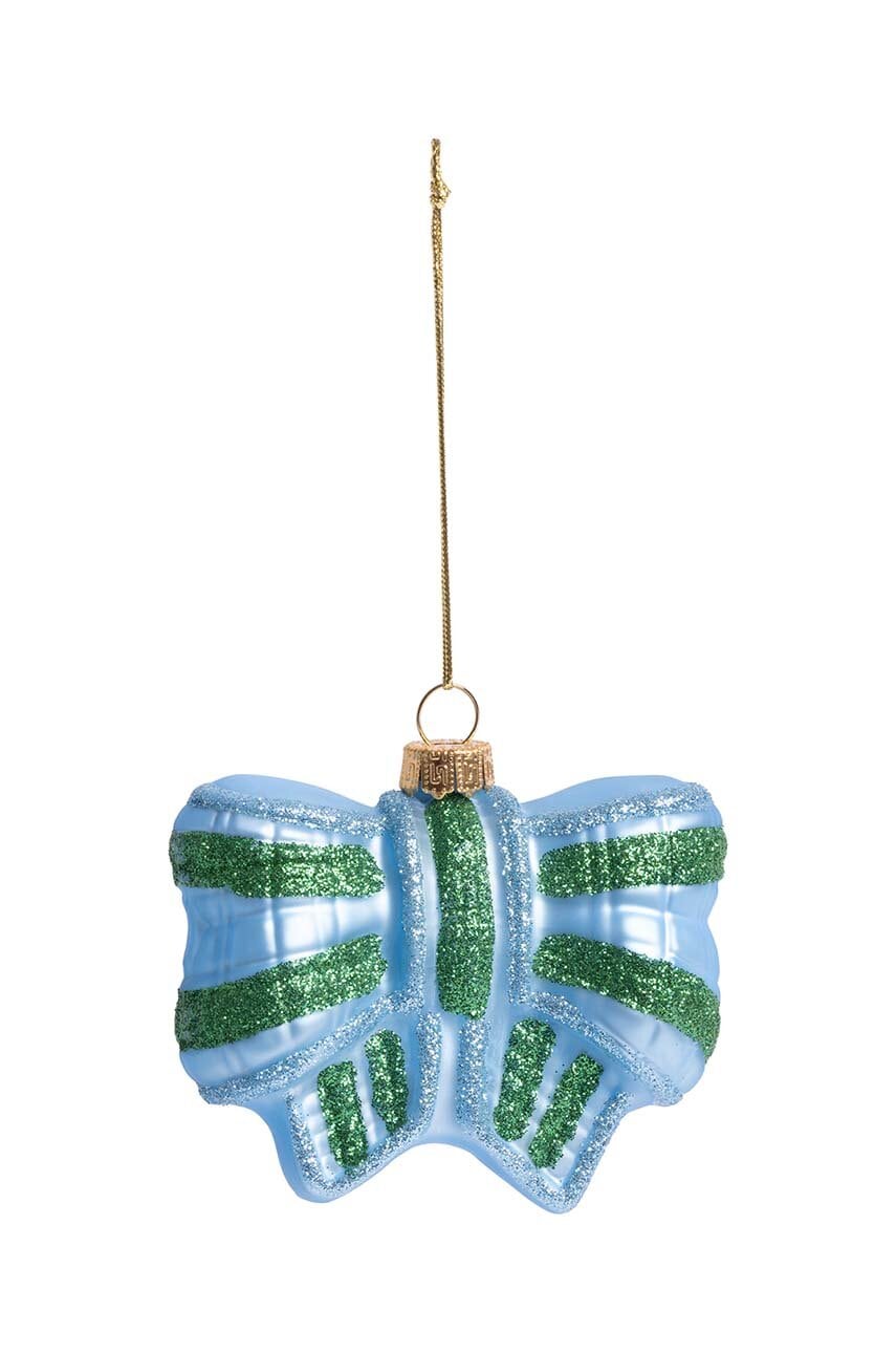 &k amsterdam  Ozdoba na vánoční stromeček  Ornament Ribbon Blue