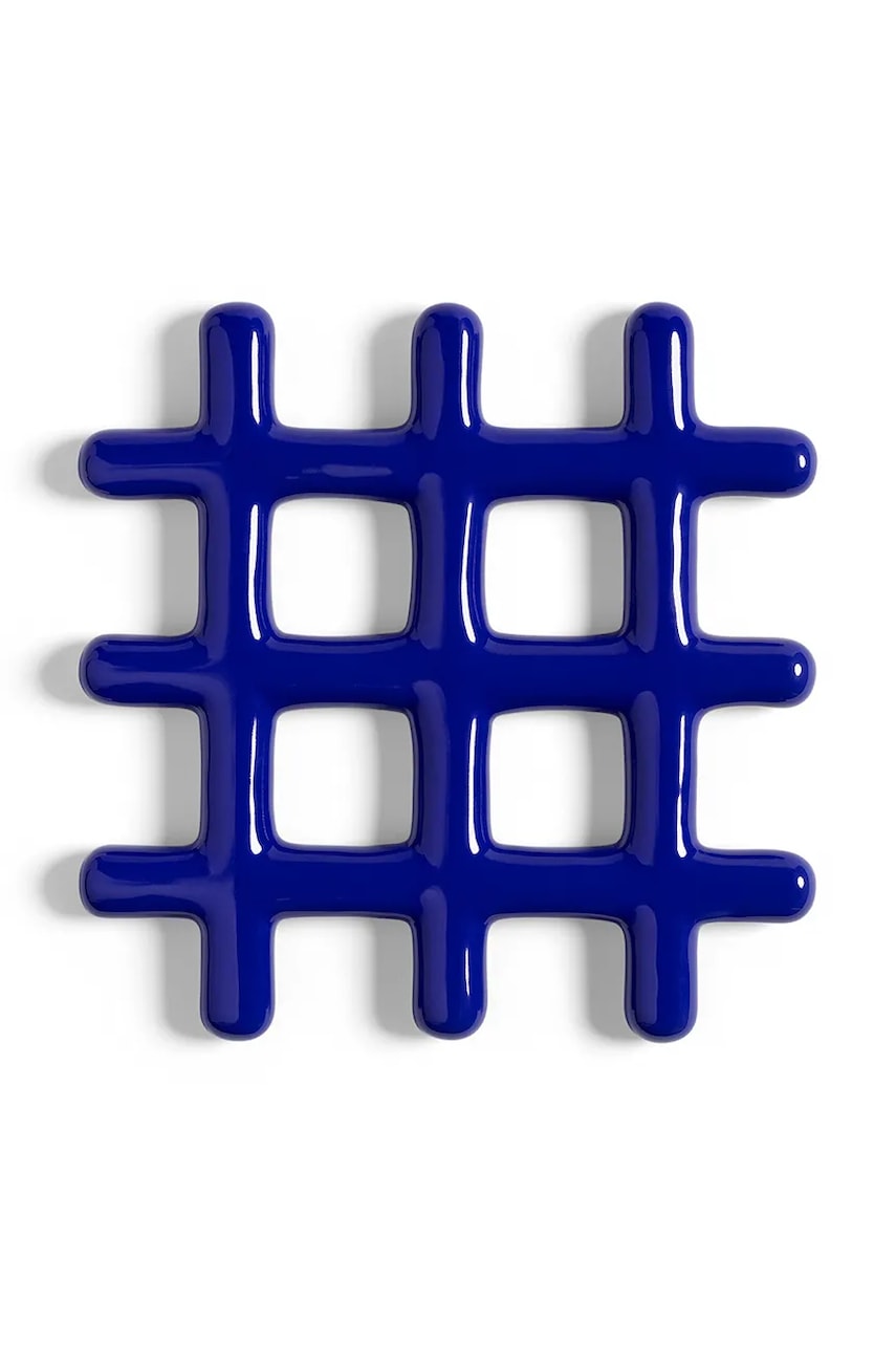 &k amsterdam  Podložka na horké nádobí  grid blue