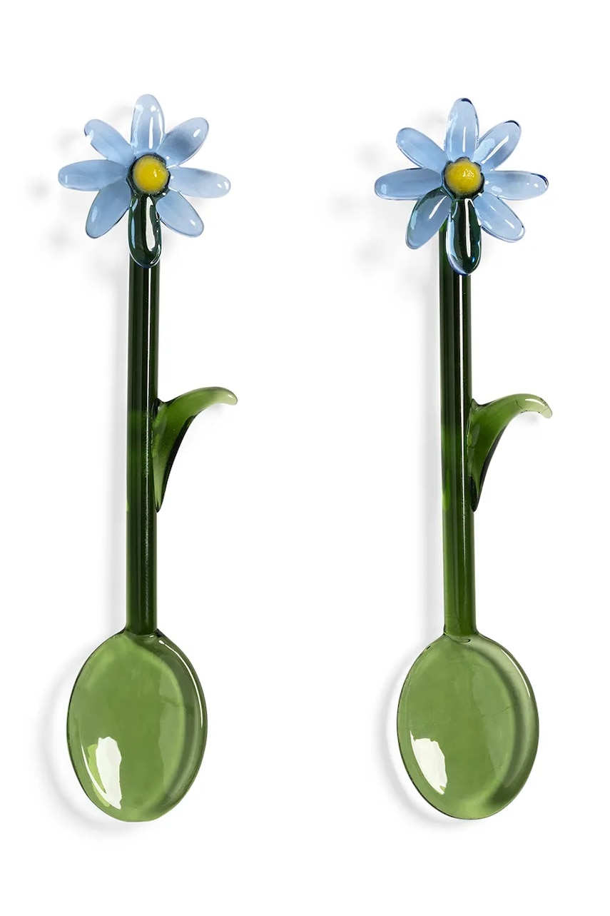 &k amsterdam  Sada lžiček  flora blue 2-pack